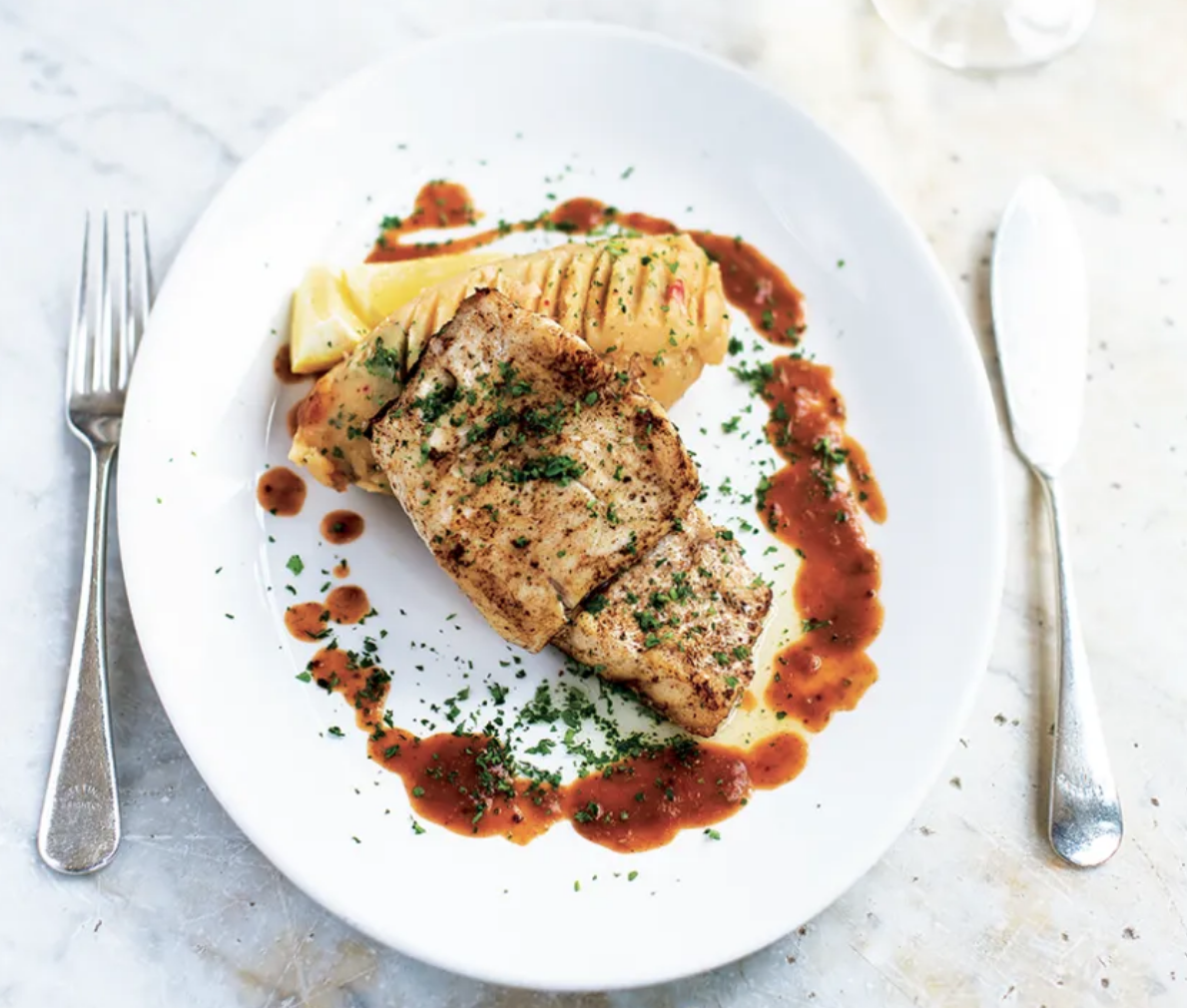Sweetings restaurant - hake fillet