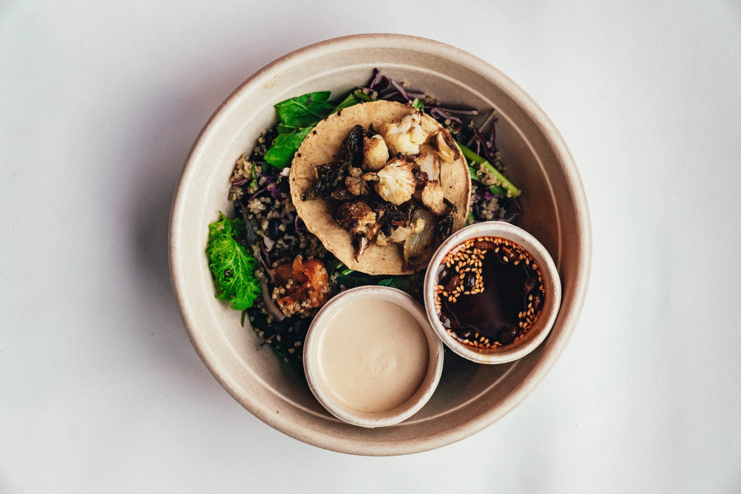 Palm greens - tostada salad