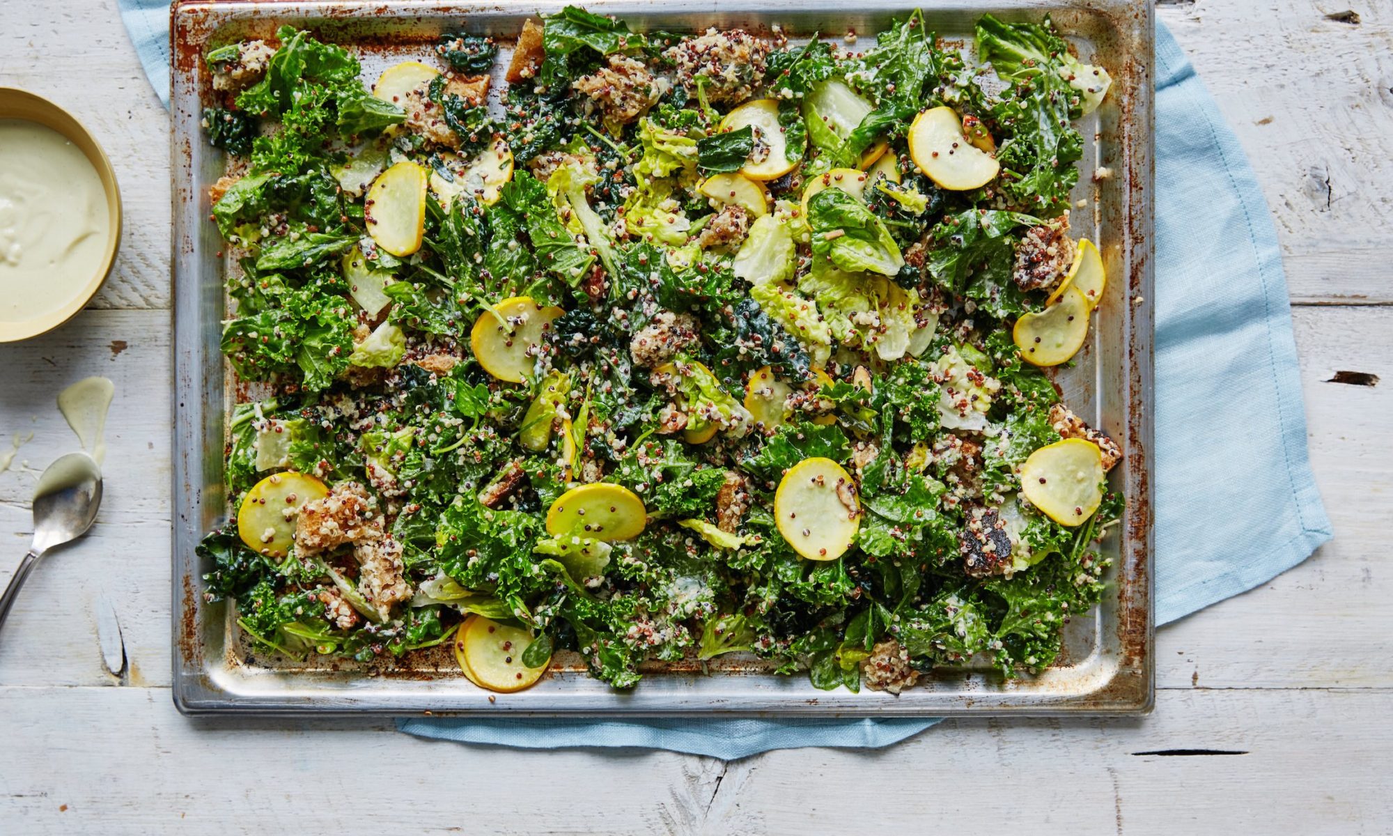 Palm greens-kale ceasar salad