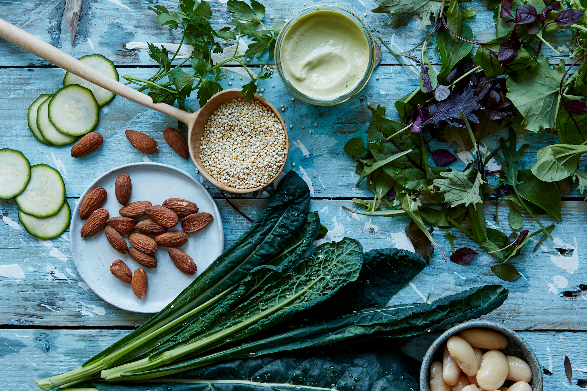 palm greens - kale caesar ingredients