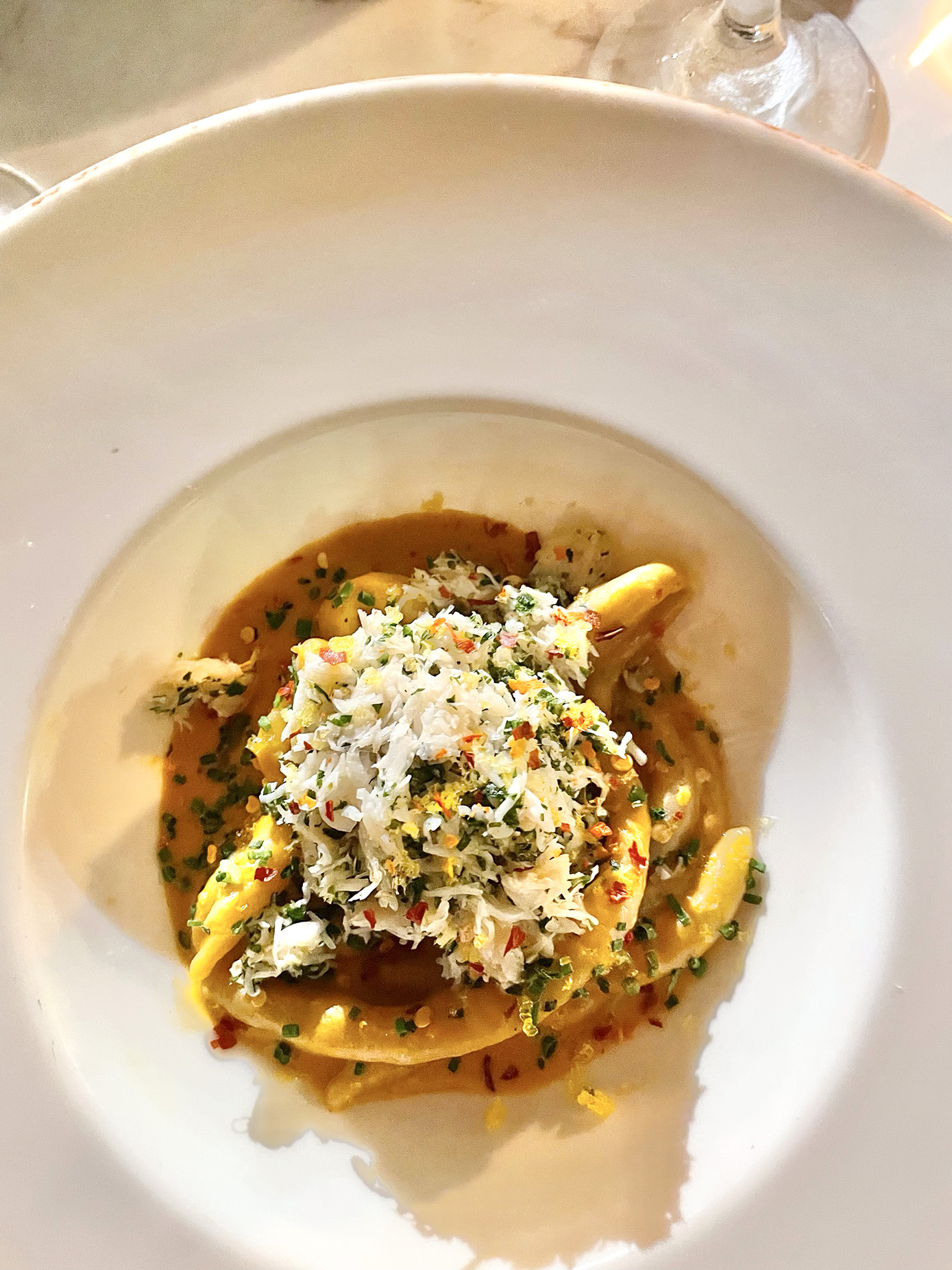 crab pasta