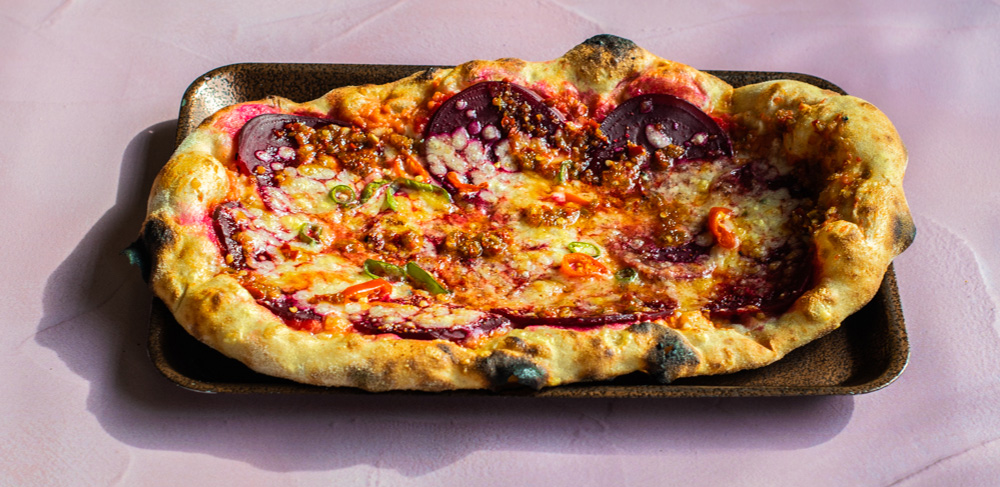Flat Earth pizza East London