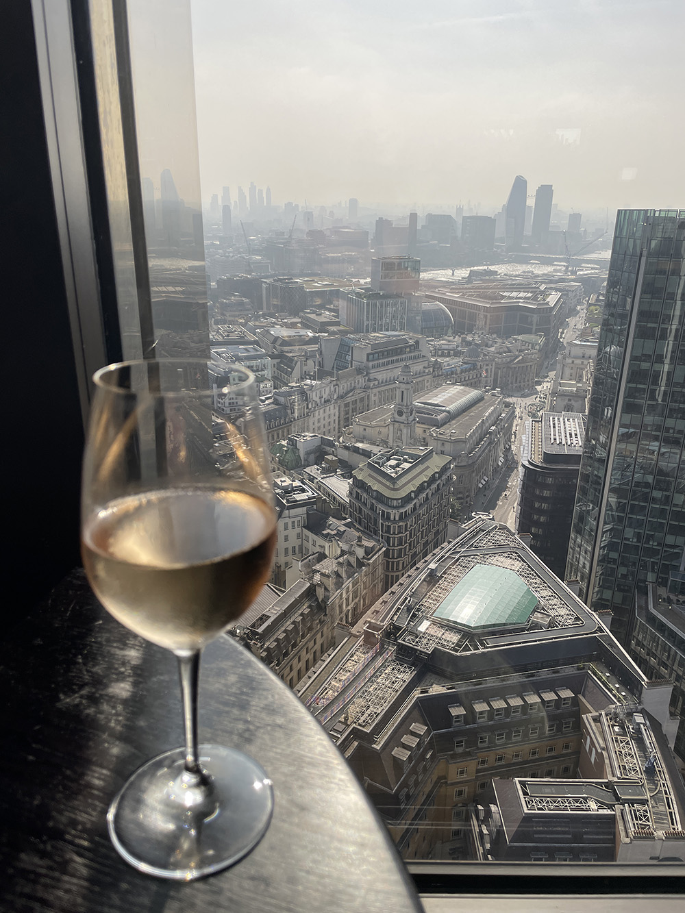 Bar at City social views across Thames