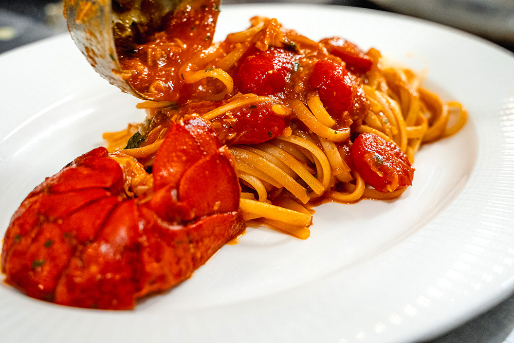 Lobster pasta Piazza Italiana