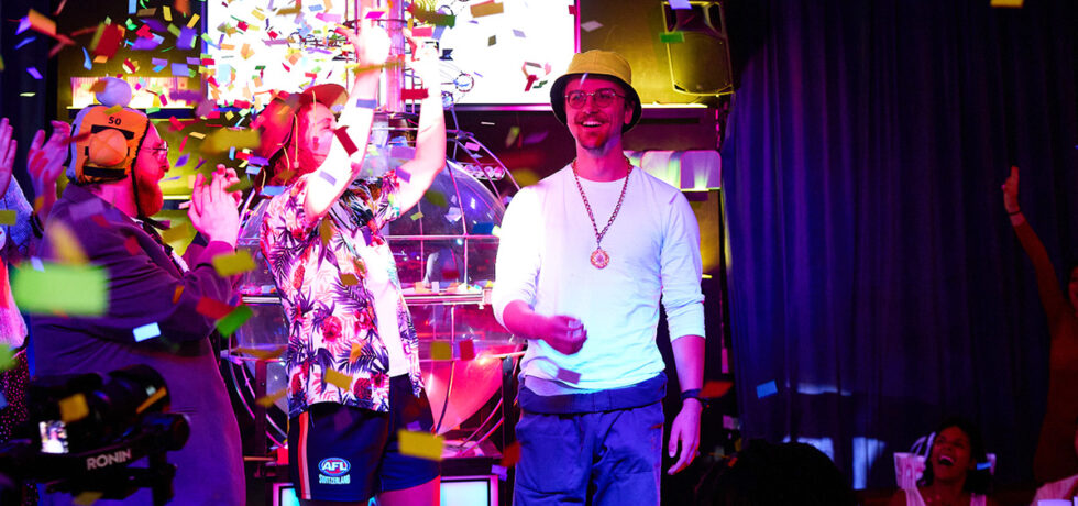 Dru Cripps winner of Dabbers bingo caller contest east london