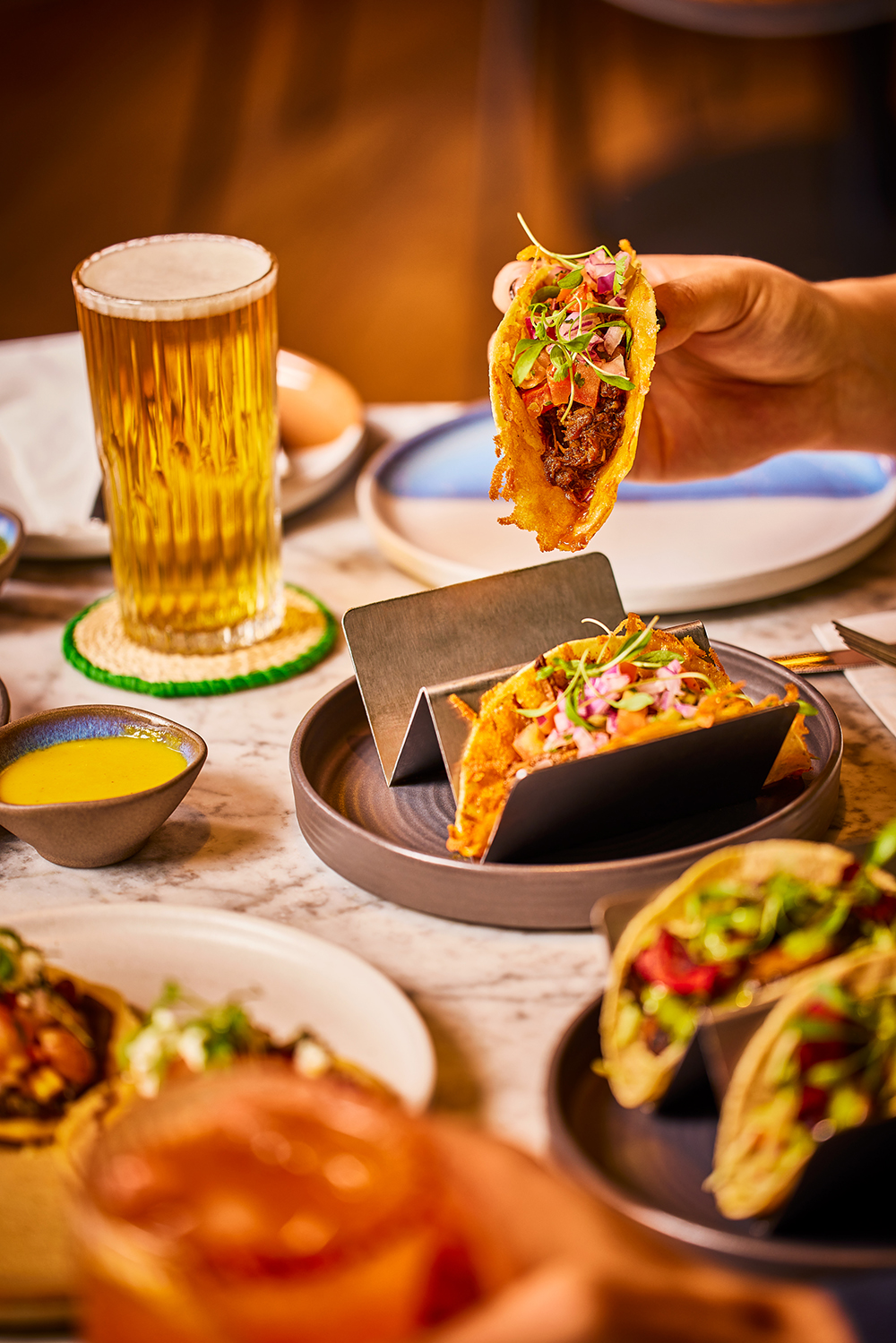Beef Gringa Tacos Wahaca Canary Wharf