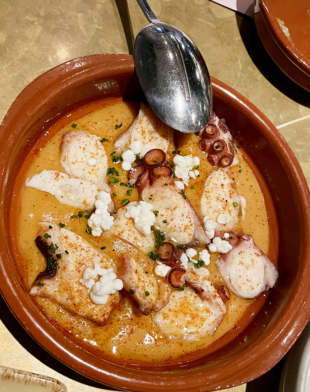 José Pizarro Broadgate Circle octopus