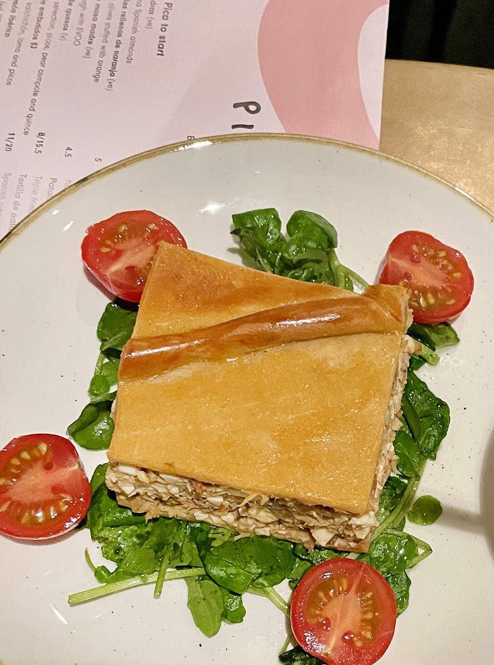 José Pizarro Broadgate Circle tuna empanada