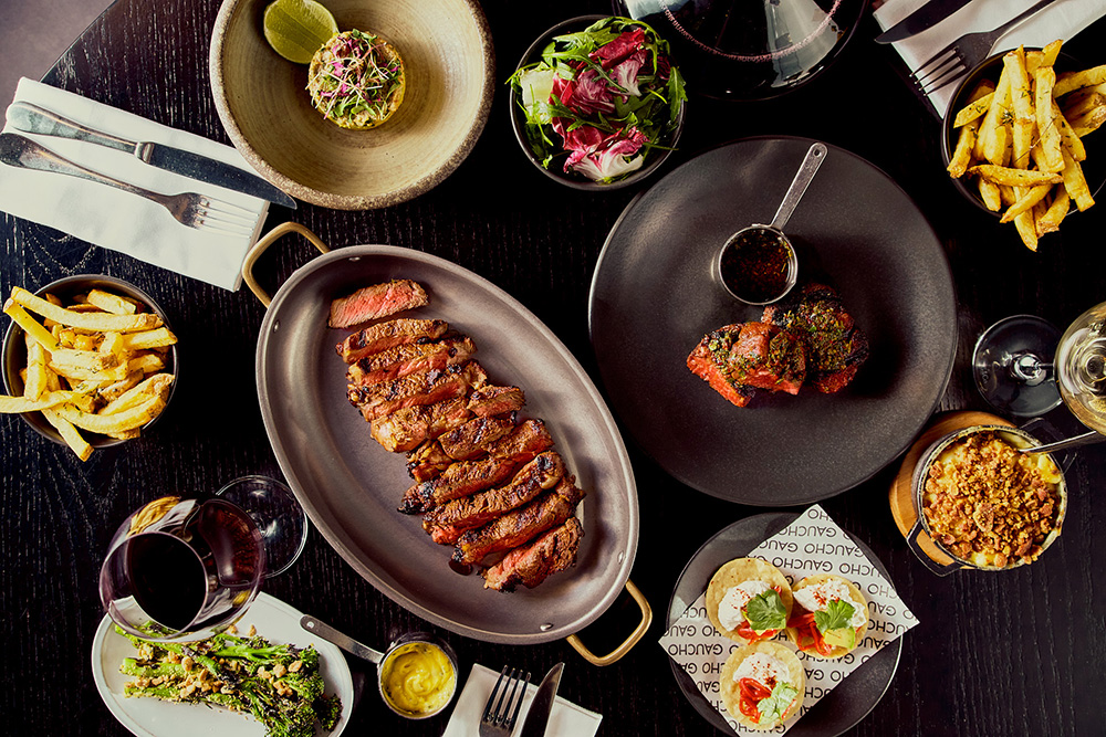 Gaucho steak restaurant pre-theatre menu