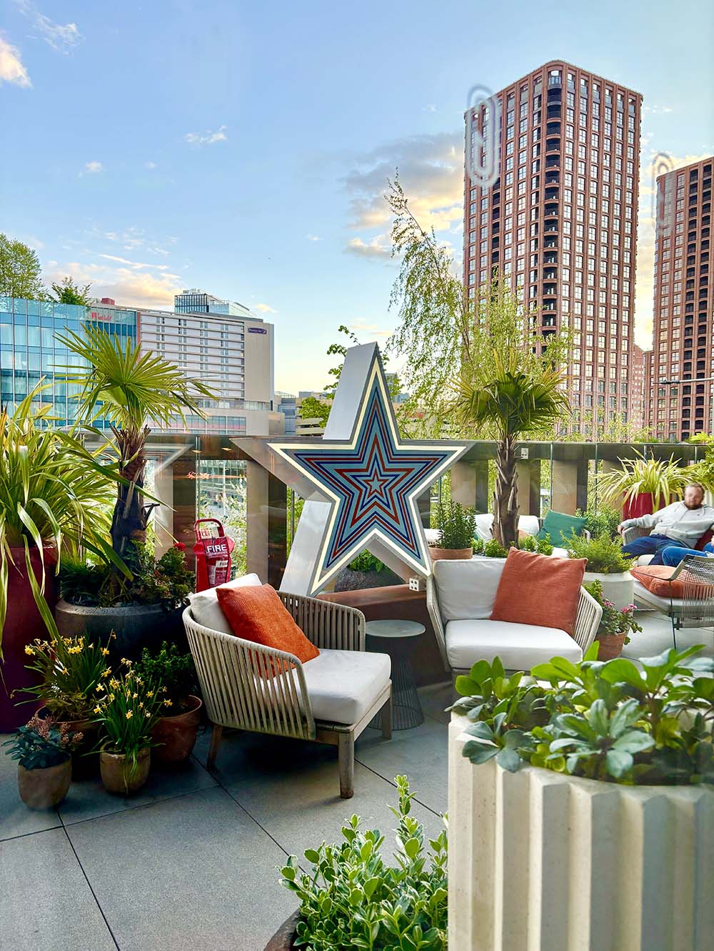 The gantry hotel terrace