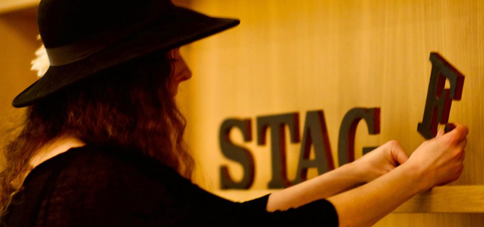 hartshoreditch hotel exhibition stage left letter pressed