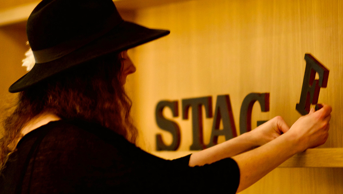 hartshoreditch hotel exhibition stage left letter pressed