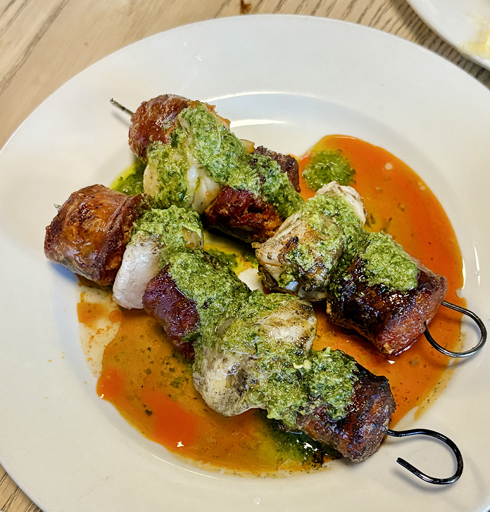 crispin restaurant cod skewers