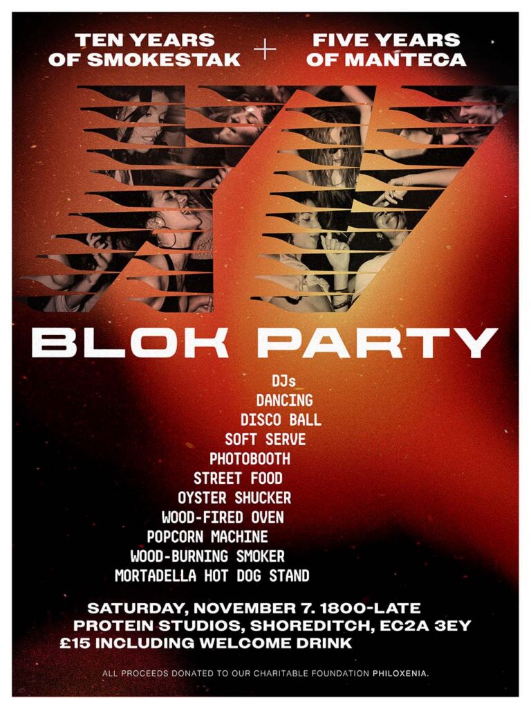 SMOKESTAK manteca Blok Party shoreditch